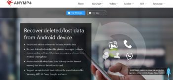 AnyMP4 Android Data Recovery 2.1.12 for android instal