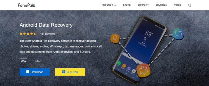fonepaw android data recovery app